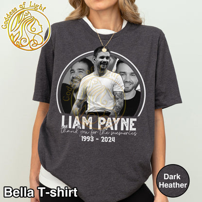Liam Payne Tribute Shirt, Thank You For The Memories Liam Payne T-shirt, Rip Liam Payne, One Direction Tribute, In Memory Of Liam Payne Tee