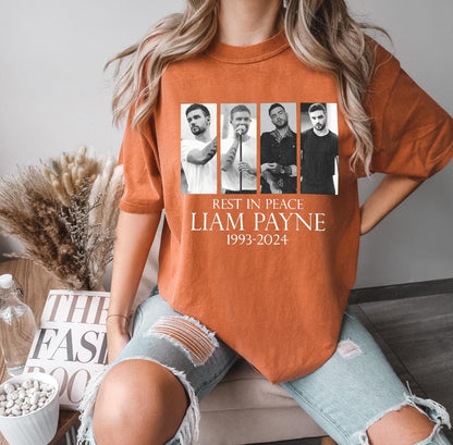 Liam Payne T-Shirt, Liam Payne Tribute Shirt, One Direction Music Band Shirt, 1D Thanks For Memories Shirt, In Memory Of Liam Payne T-shirt