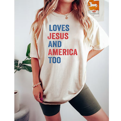 Is breá le hÍosa Agus Meiriceá Ró-Shirt, Tee Grafach Tírghrá Spreagtha ag Amhrán, Tléine 4 Iúil, Tee 4 Iúil, bronntanas léine 4 Iúil