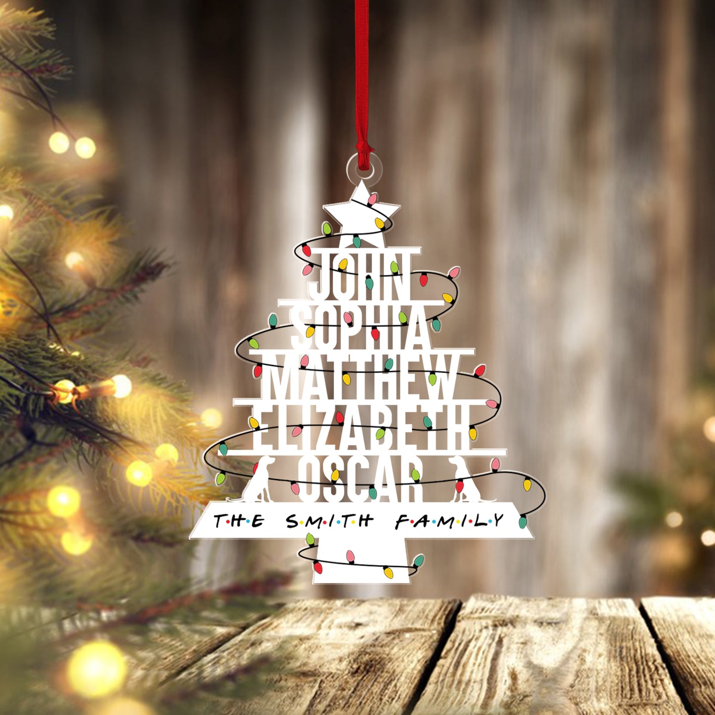 Teaghlach Pearsanta Le Ornáid Madraí Labradar An Nollaig, Ornáid na gCrann Nollag , Crann Nollag an Teaghlaigh Phearsanta, An Nollaig mar Bhronntanas