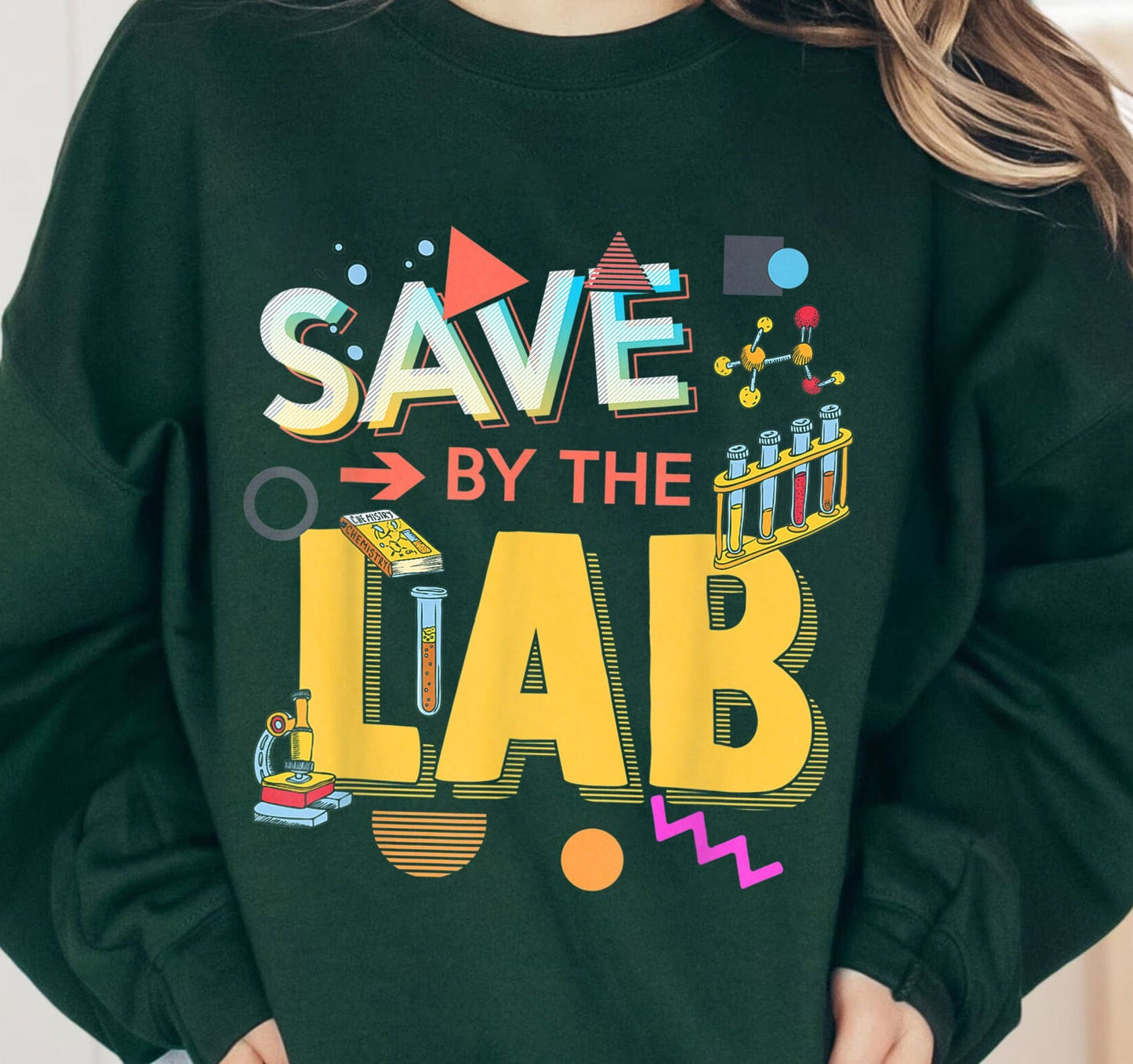 Lab Week 2023 Saved By The Lab Retro Medical Laboratory Tech Shirt, Lab Tech Hoodie Shirt, Saved By The Lab Sweatshirt, Medtech Shirt