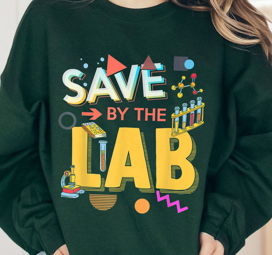 Lab Week 2023 Saved By The Lab Retro Medical Laboratory Tech Shirt, Lab Tech Hoodie Shirt, Saved By The Lab Sweatshirt, Medtech Shirt