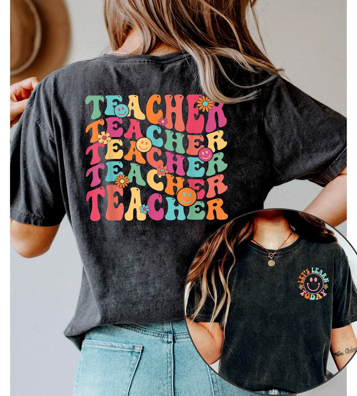 Let's Learn Today Teacher Shirt, Teacher Sweatshirt, Teacher Shirts, Teacher Motivational tee, Gift For Teacher, Teacher Inspirational