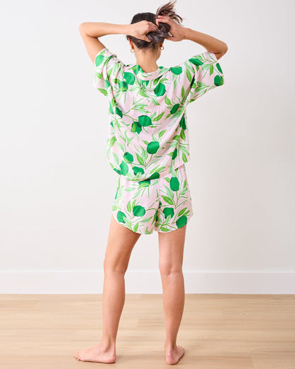 Lime Zest - Eco Satin Sweet Dreams Pajamas Set - Pink Salt