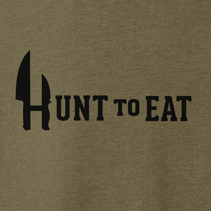 Hunt To Eat Logowear - T-shirt - Military Green