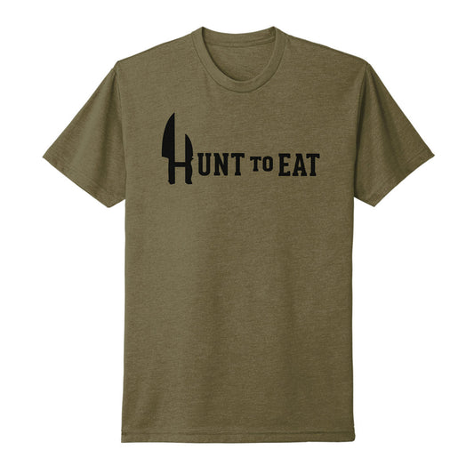 Hunt To Eat Logowear - T-shirt - Military Green