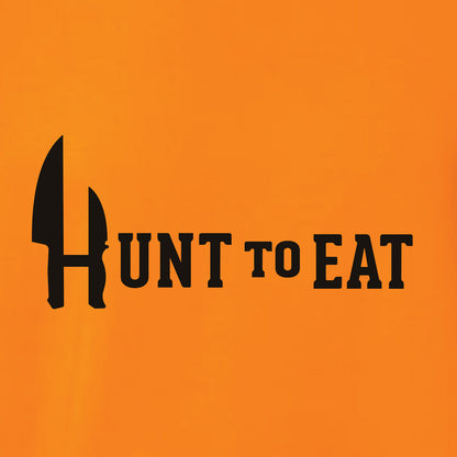 Hunt To Eat Logowear - Hooded Sweatshirt - Blaze Orange