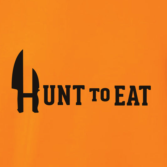 Hunt To Eat Logowear - Hooded Sweatshirt - Blaze Orange