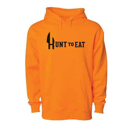 Hunt To Eat Logowear - Hooded Sweatshirt - Blaze Orange