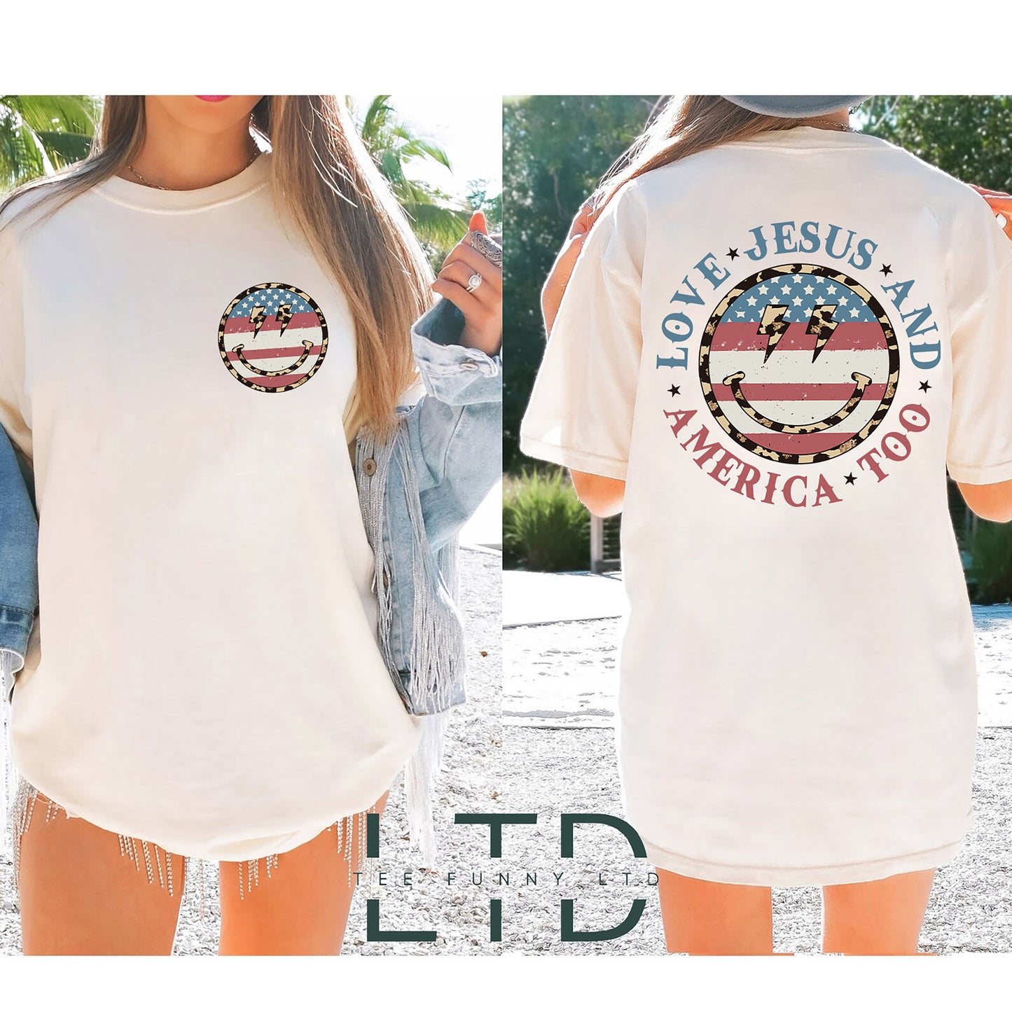 Loves Jesus And America Too Shirt, Christian 4th of July Shirt, USA shirt, America Shirt, 4th of July Shirt