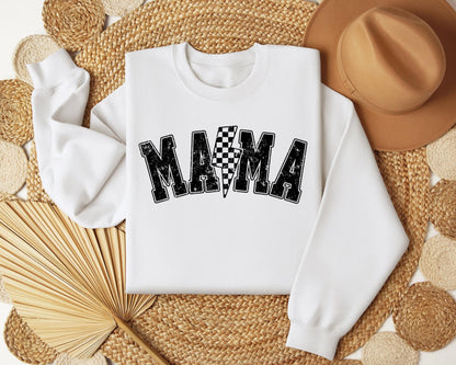 Geansaí Bolt Lightning Mama, Léine Varsity Mama, Léine Sioc do Mhama, Bronntanas Lá na Máthar, Tí Cith Leanbh, Bronntanas do Mhama