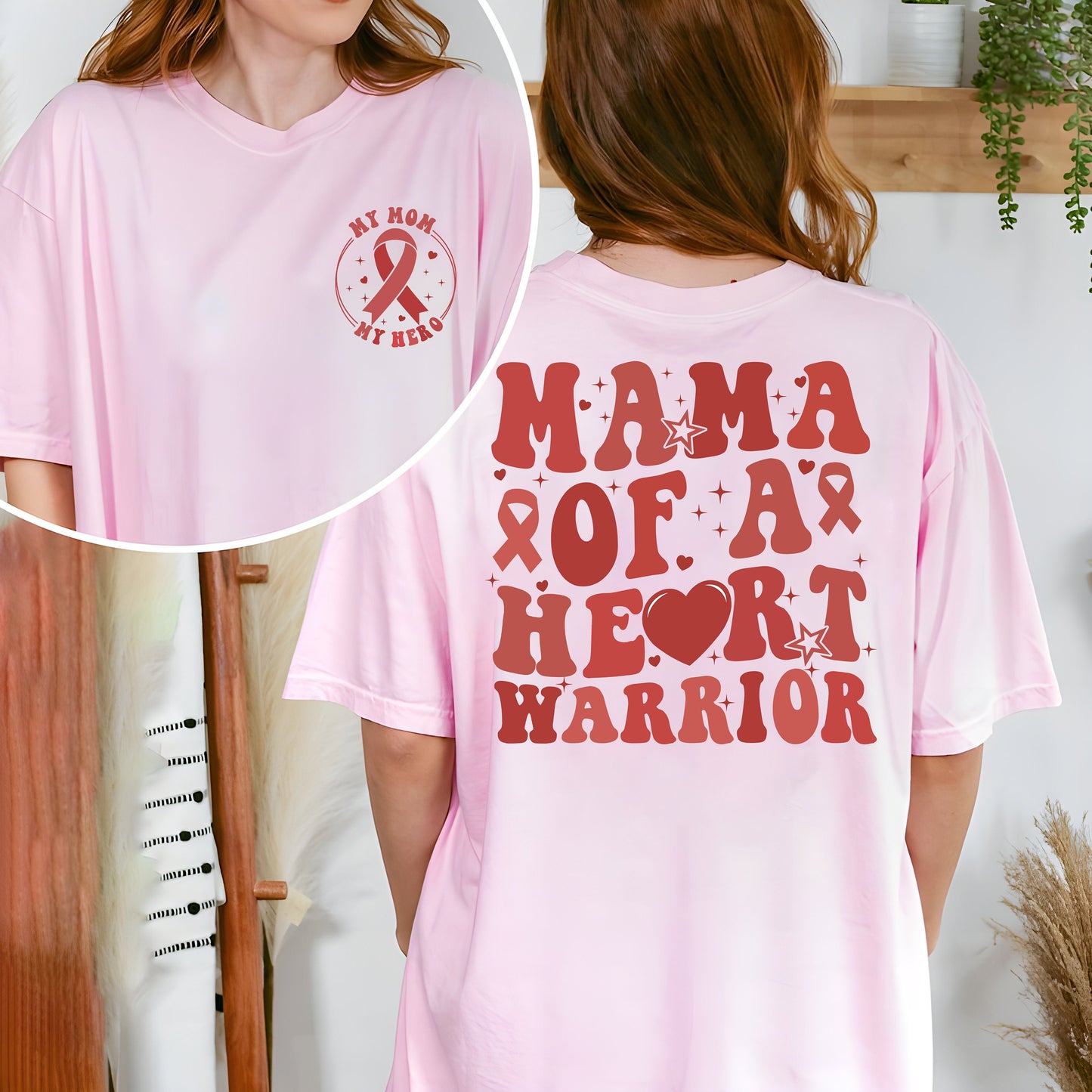 Mama Of A Heart Warrior Shirt, Heart Disease Awareness Sweatshirt, Heart Warrior Tshirt, Chd Awareness Shirt, Red Ribbon, Cardiology Tshirt