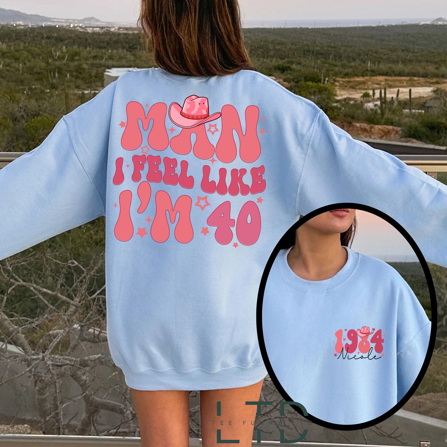 Fear a Mothaím Cosúil Im 40 Léine, Geansaí Breithlá 40 Bliain, Bronntanas Breithlá Greannmhar na Daicheadaí, Léine Breithlá 40ú an Iarthair, Bronntanas Breithlá Pearsantaithe