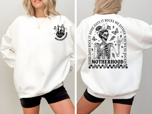 Motherhood Shirt, Some Days I Rock It, Retro Mama Sweatshirt, Rock Mom, Funny Mom Tshirt, Cute Mom Hoodie Mom Life Shirt, Comfort Colors Tee