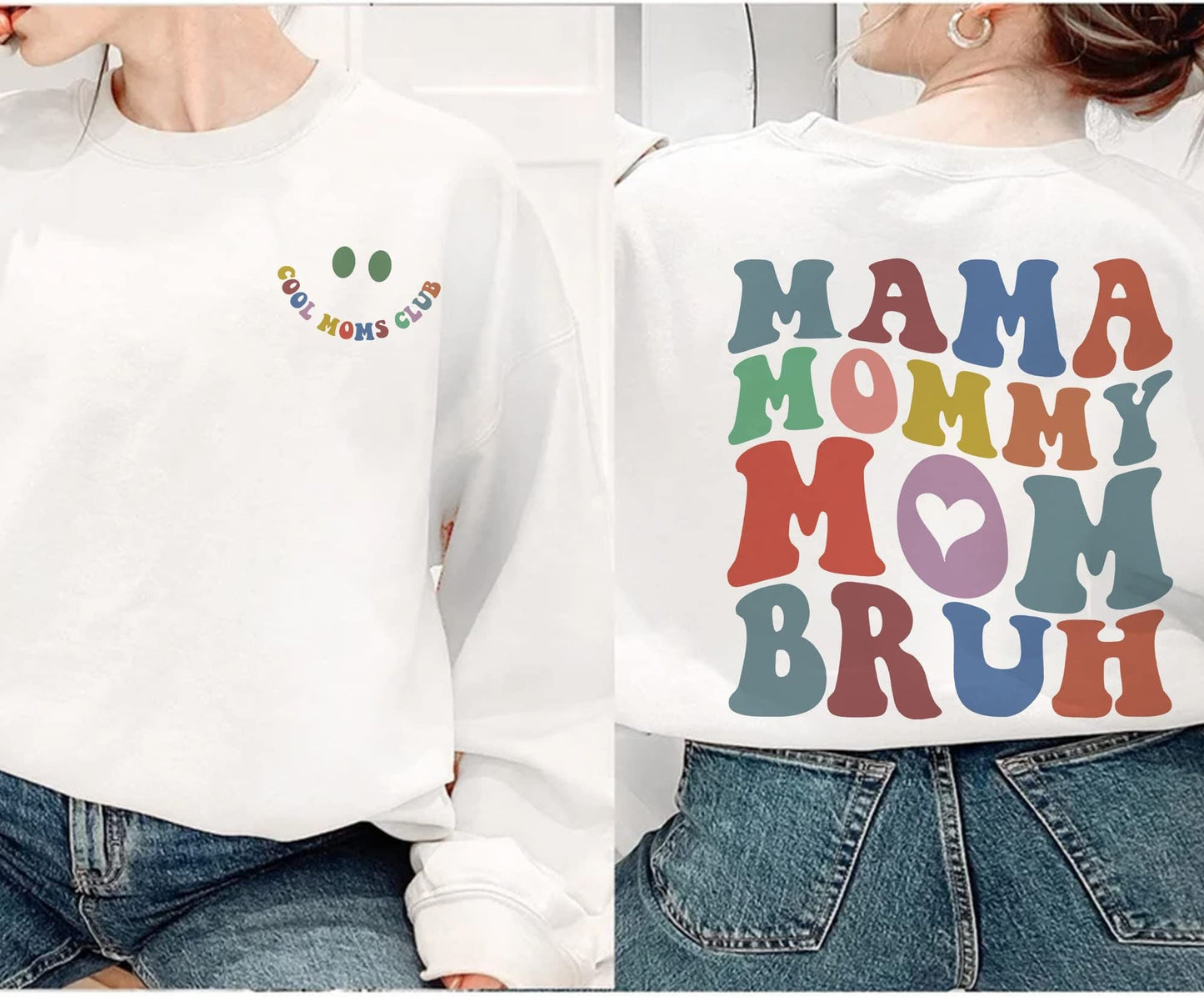 Mama Mommy Mom Bruh Sweatshirt, Cool Moms Club Sweatshirt, Cool Mom Club Hoodie, Cool Mom Sweatshirt, Mother Day Hoodie, Cool Mom Club Shirt
