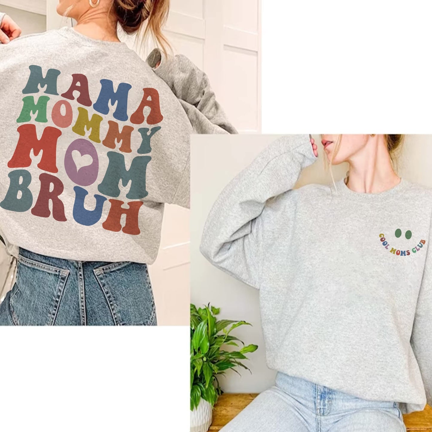 Mama Mommy Mom Bruh Sweatshirt, Cool Moms Club Sweatshirt, Cool Mom Club Hoodie, Cool Mom Sweatshirt, Mother Day Hoodie, Cool Mom Club Shirt