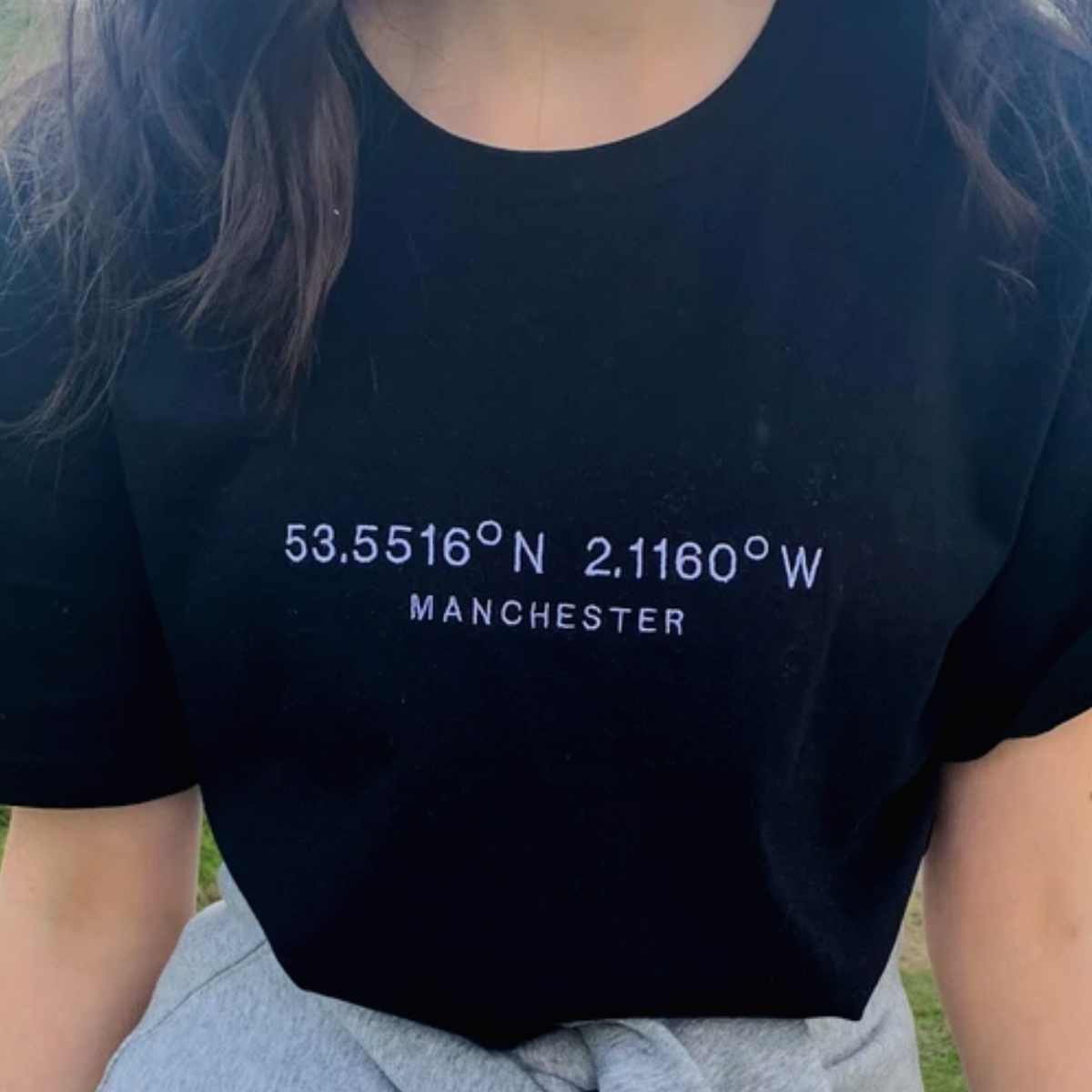 Matching Couples T-Shirt , Custom Location Coordinates Embroidered T-Shirt, Best Gift ideas for Boyfriend Girlfriend