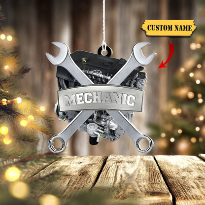 Ornáid Phearsanta Meicneora Múnlaithe MDF Ornáid, bronntanas Nollag, Ornáid Do Bhronntanais