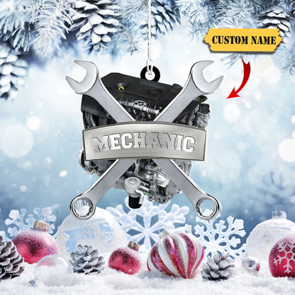 Ornáid Phearsanta Meicneora Múnlaithe MDF Ornáid, bronntanas Nollag, Ornáid Do Bhronntanais