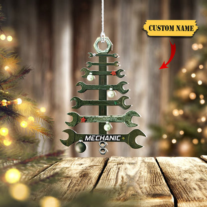 Ornáid MDF Múnlaithe Meicneoir Crann Nollag Ornáid MDF, bronntanas Nollag, Ornáid Do Bhronntanais