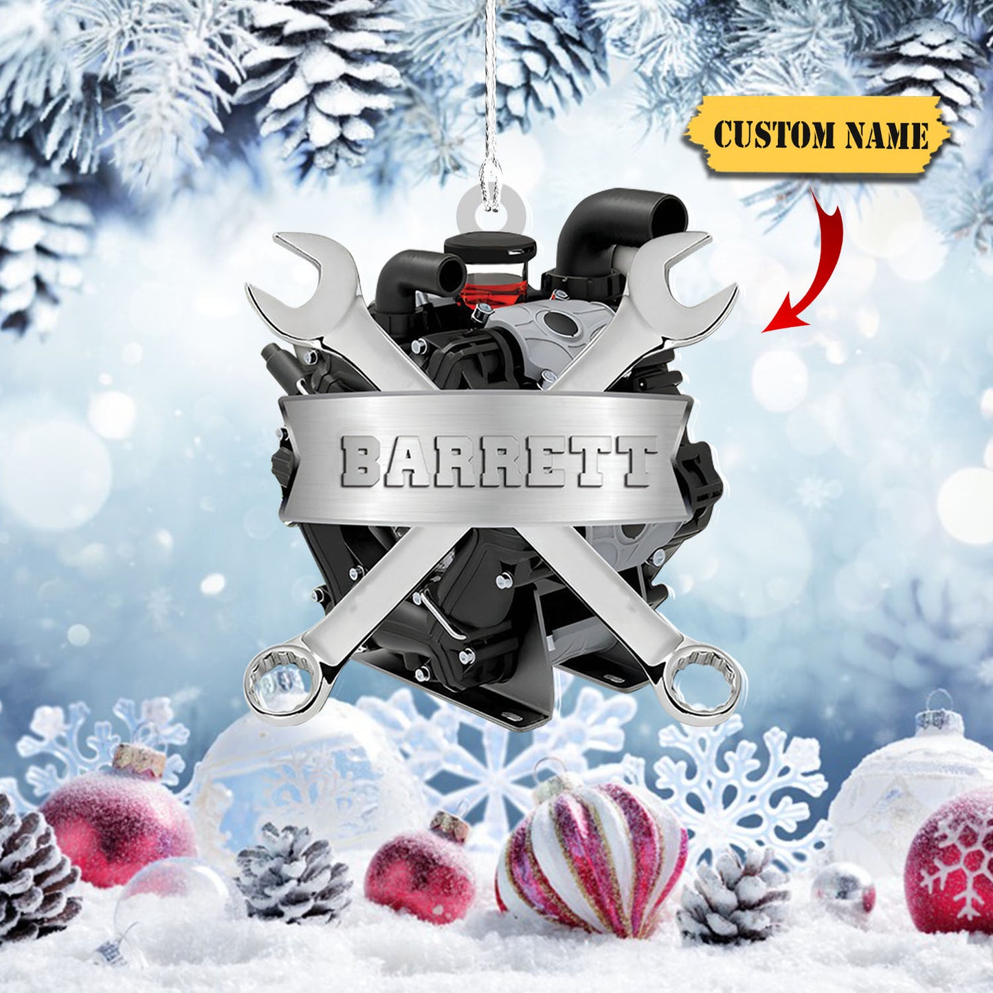 Uirlisí Meicniúla Ornáidí Maol, Sreangán Saincheaptha Ornáid Nollag