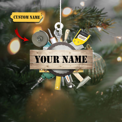 Ornáid Nollag aicrileach saincheaptha meicneoir, bronntanas don Mheicneoir