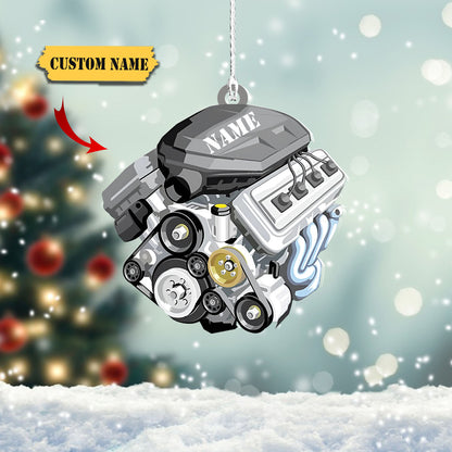 Ornáid Phearsanta Meicneoir Saincheaptha Aicrileach Ornáid Nollag, Bronntanas Do Mheicneoir, Bronntanas Ornáide Dó