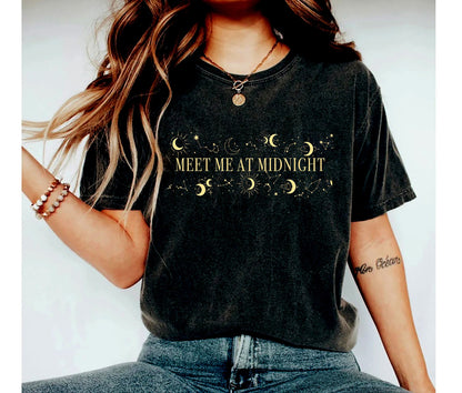 Meet Me At Midnight shirt Sweatshirt, Women's Song Lyrics Shirt, Trending Shirt, Pop Concert Hoodie, Best Friend Gifts, Cute Graphic Tee
