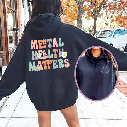 Mental Health Matters Sweatshirt, Mental Health Awareness Sweatshirt or Hoodie, Motivational shirt, Therapist Psychologist Sweatshirt