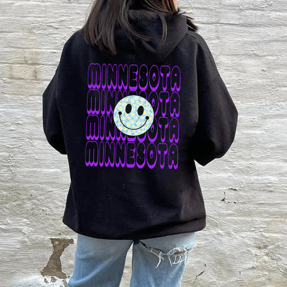 Minnesota sweatshirt, Minnesota Themed Crewneck, Minnesota Game Day Sweatshirt, Groovy College, Minnesota Tailgate Apparel, retro sweater