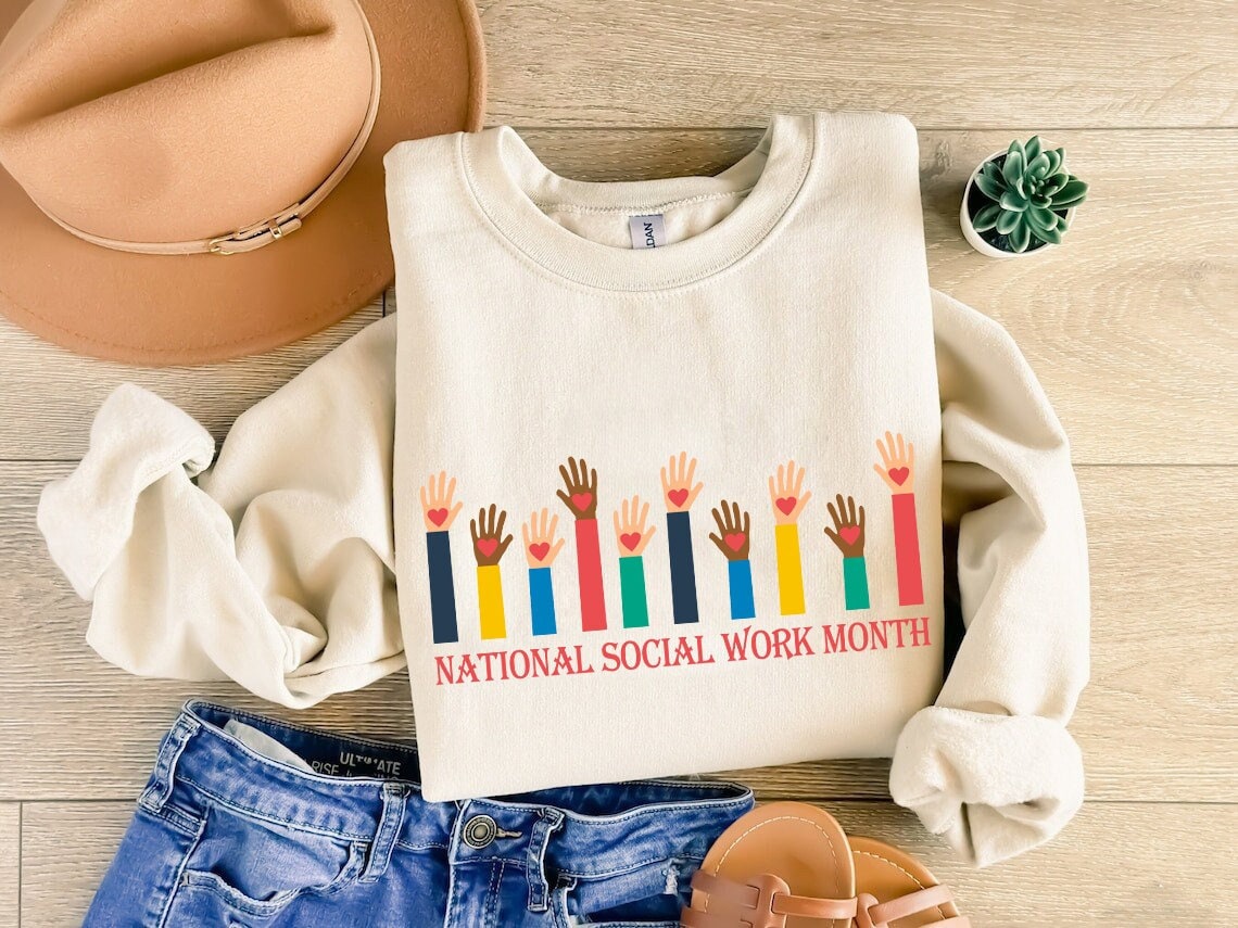 National Social Work Month Sweatshirt, Social Worker Tank Top, School Social Worker Shirt, Social Worker Gift, Social Worker Graduation Gift