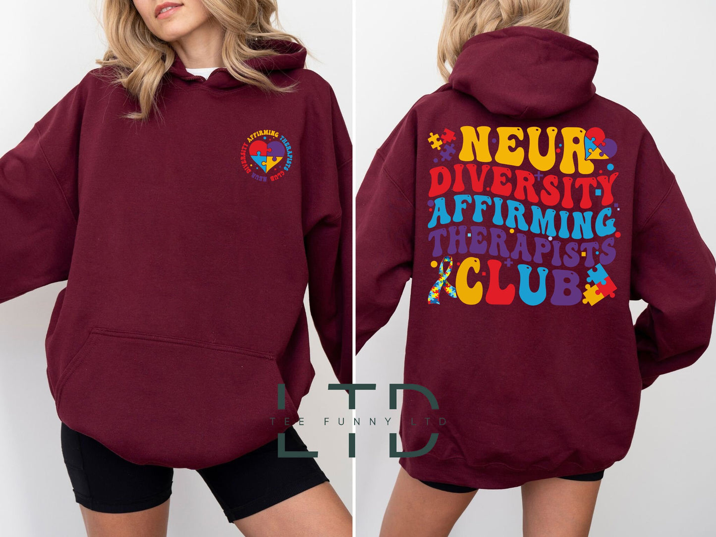 Léine Chlub na dTeiripeoirí Néar-éagsúlachta a Dhearbhaíonn, Bronntanas do Chóiste ADHD, Léine Feasachta Uathachais, Geansaí ADHD, Léine Uathachais, Tee Mí Uathachais