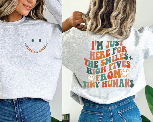Nurse Sweatshirt, Pediatric Nurse Crewneck Sweatshirt, PEDS Sweatshirt, Gift For Pediatric Nurses, Pediatric Clinic Shirt, Pediatric Nurse