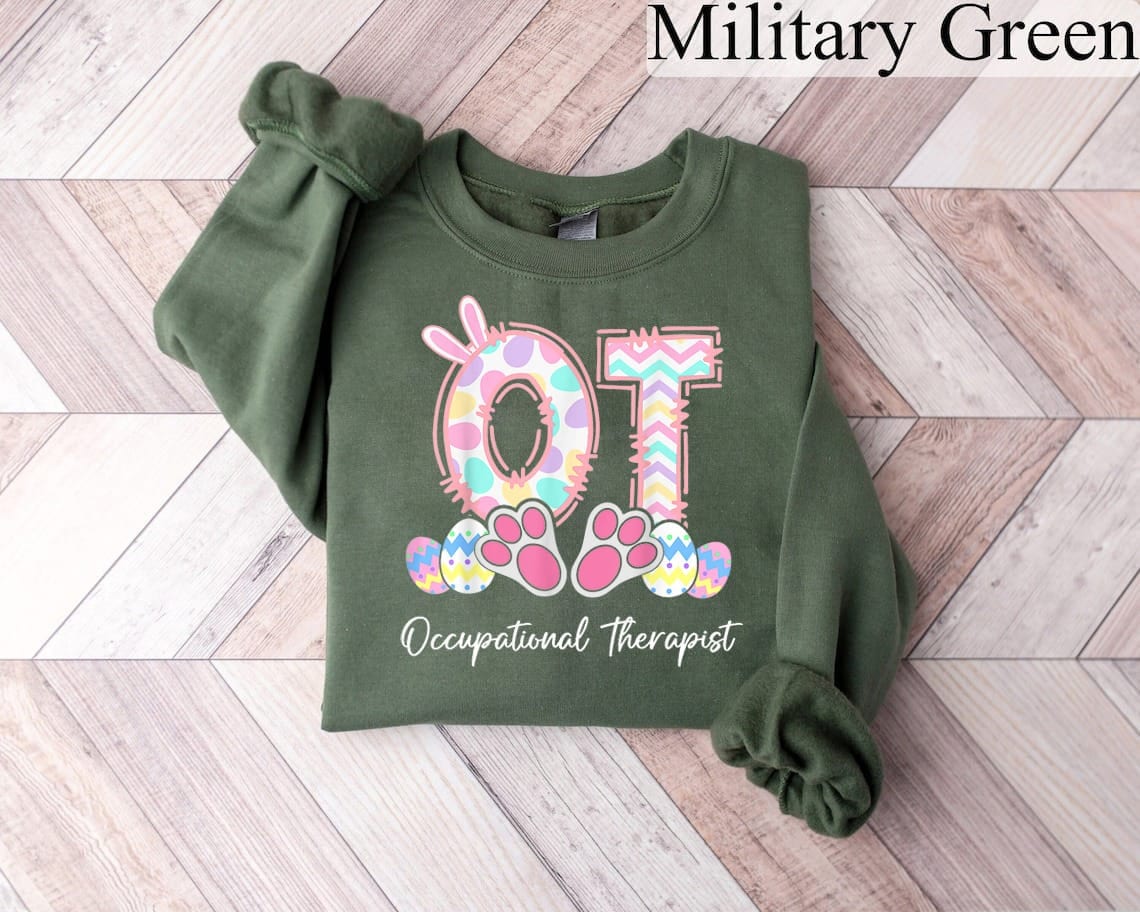 Occupational Therapy Easter sweatshirt, OT Easter Shirt, One Hoppy OT Shirt, Occupational Therapist Shirt, OT Easter Gifts, Happy Easter Day