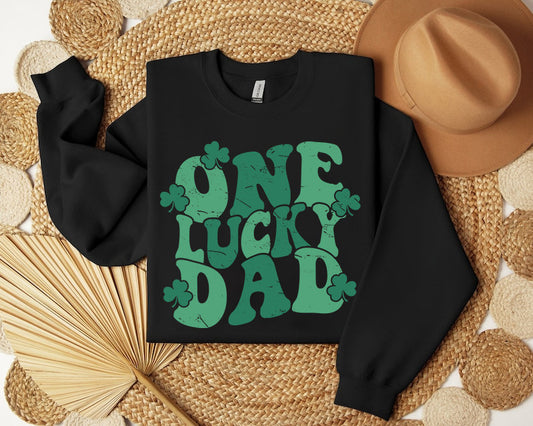 Léine Lucky Dad, Léine Lá Fhéile Pádraig Dhaid, Aon Lucky Daidí Tee, Lucky Dad Top, léine St Patricks for Dad Shirt