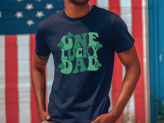 Léine Lucky Dad, Léine Lá Fhéile Pádraig Dhaid, Aon Lucky Daidí Tee, Lucky Dad Top, léine St Patricks for Dad Shirt