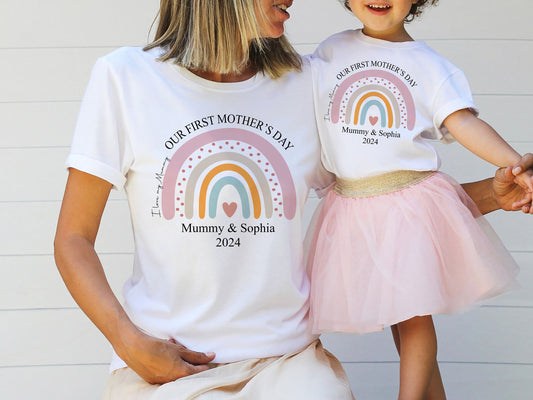 Our First Mothers Day Shirt, Personalised Mothers Day Gift, 1st Mothers Day Gift, First Mothers Day Bodysuit, Gift for Mum, New Mum Gift