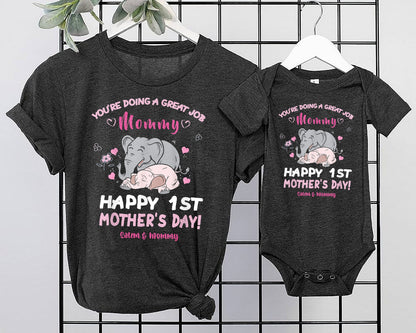 Our First Mothers Day Onesie®, Mothers Day Gift, Mothers Day Onesie, First Mothers Day Onesie, Personalized Onesie, Personalized Gift tee