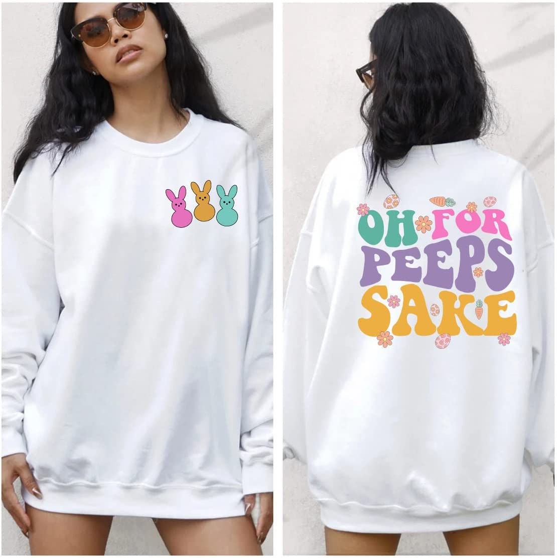 Oh for Peeps Sake Sweatshirt, Cute Happy Easter Peeps Bunny Shirt, Easter Peeps Squad Shirt, Easter Matching Shirts, Cute Easter Gifts Shirt