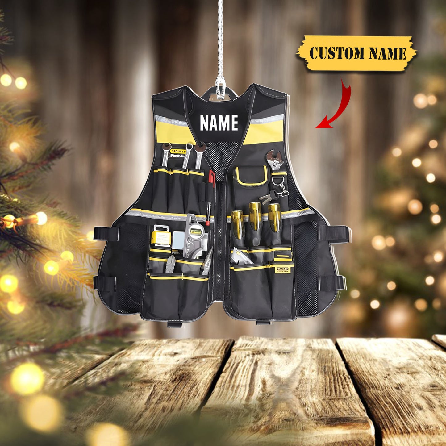 Leictreoir Ainm Saincheaptha Leictreach - Ornáid Múnlaithe Saincheaptha, Ornáid Nollag Saincheaptha, Ornáid Nollag, Ornáid Do Bhronntanais