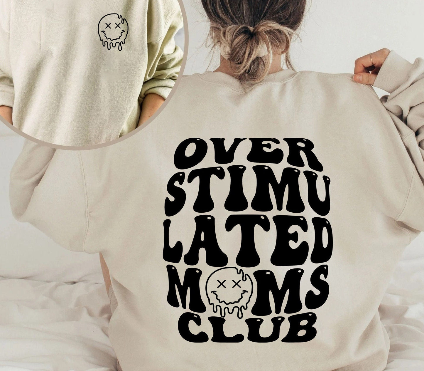 Overstimulated Moms Club Sweatshirt, Overstimulated Moms Hoodie, Cute Shirt For Moms, Moms Club Hoodie, Girly Sweatshirt, Trendy Shirt