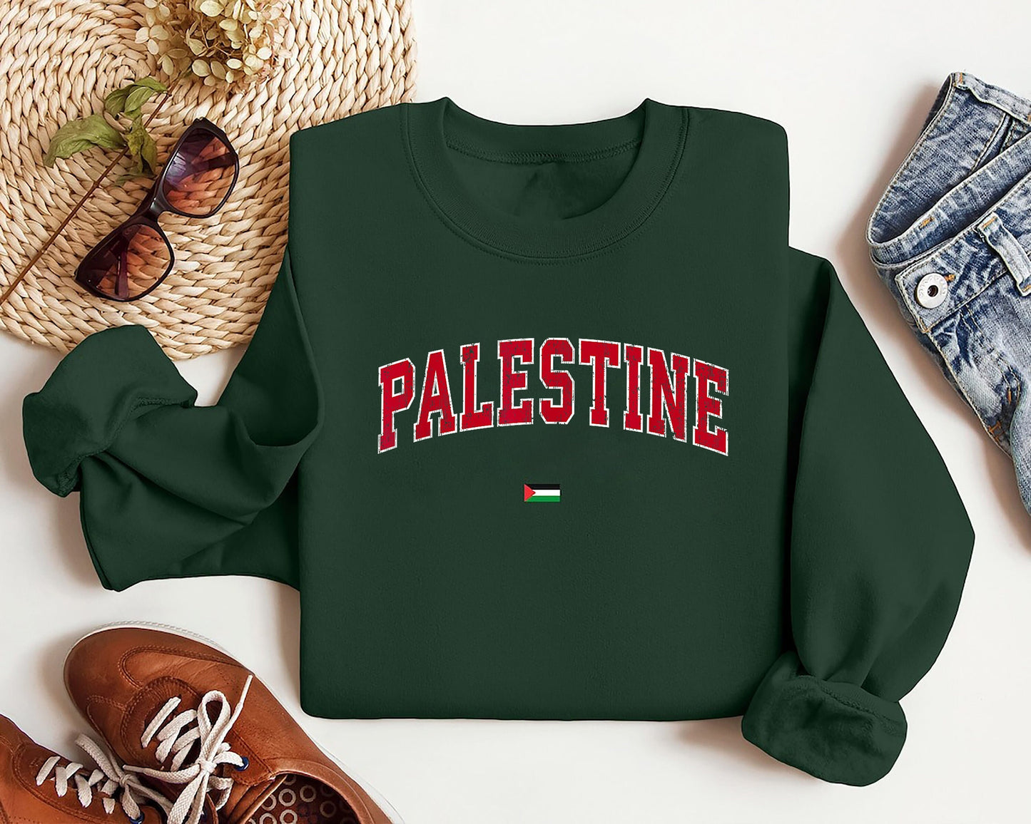 Palestine Sweatshirt, Free Palestine Sweater, Palestine Flag Crewneck, Stand With Palestine Shirt, Gaza Unisex College Tee,Palestine tee