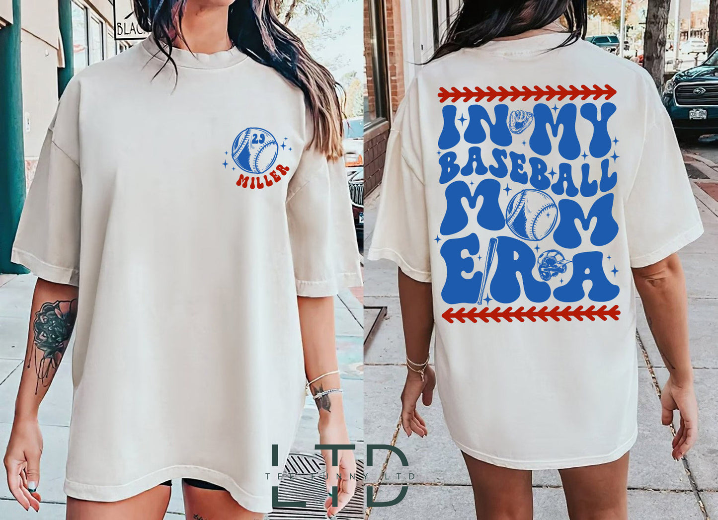 Personalized In My Baseball Mom Era Shirt, Sport Mom Shirt, Baseball Lover Shirt,Custom Baseball Mom Sweatshirt,Game Day Shirt,Sport Mom Tee 1