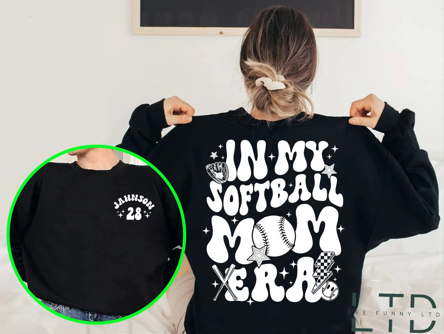 Pearsantaithe I Léine Ré Mo Mhamaí Liathróid Bog, Bronntanas Lá na Máithreacha, Mam Retro Sport, Léine Mamaí Liathróid Bog, Bronntanas Mam Foirne, Léine Mama Liathróid Bródúil