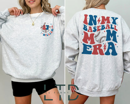 Personalized In My Baseball Mom Era Shirt, Sport Mom Tee, Baseball Mom Gift Shirt, Game Day, Personalized Baseball Mom Shirt, Baseball Lover