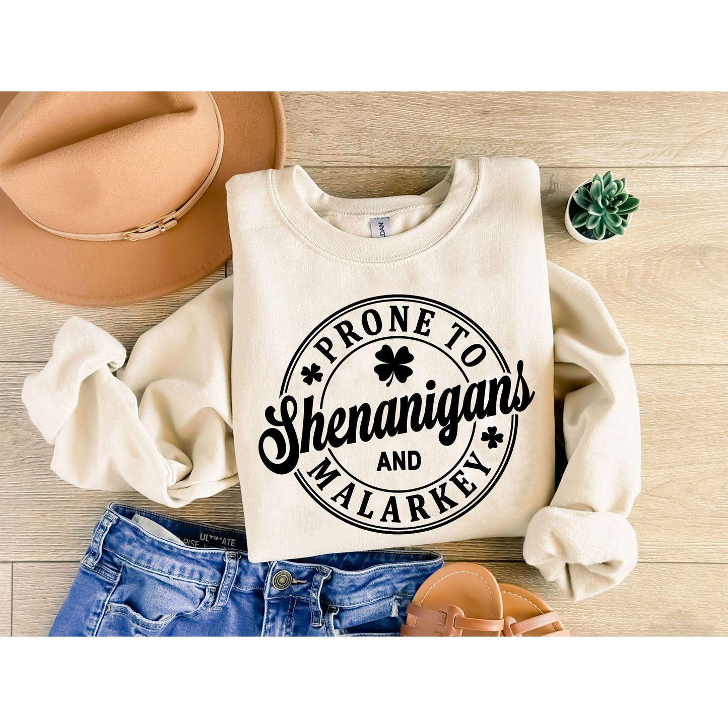 Seans maith go Shenanigans agus Léine Malarkey, Léine Lá Fhéile Pádraig, Léine Lucky Shamrock, Léine Éireannach, Léine Lucky, geansaí Lá Fhéile Pádraig