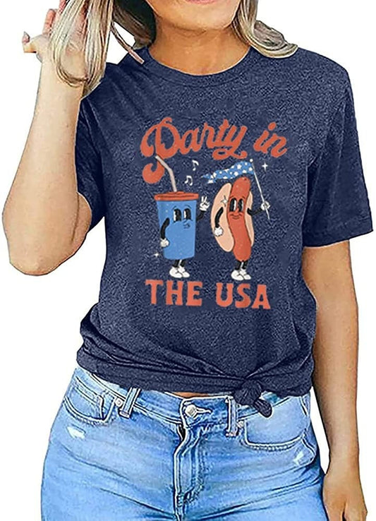 Party in the USA shirt, 4th of July tee, Retro funny fourth shirt, 4th of July shirt, America Patriotic Shirt, Independence Day Shirt