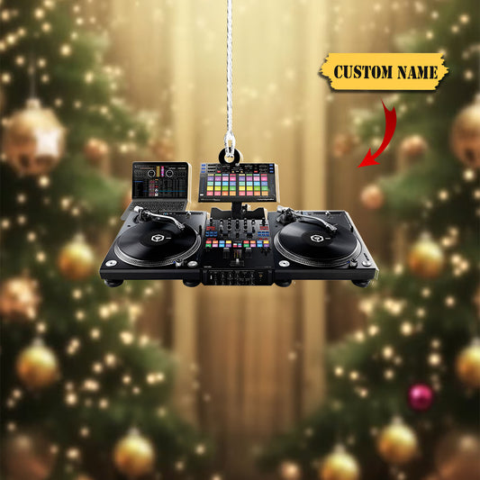 Ornáid Nollag Deejay pearsantaithe, Ornáid DJ, Bronntanas Nollag Deejay, Ornáid Do Bhronntanas