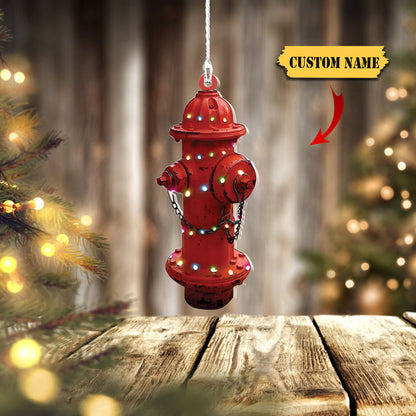 Ornáidí Backpack Uirlis Pearsanta Comhraiceoirí Dóiteáin, Bronntanas d'Fhir Daid Son, Bronntanas Ornáide