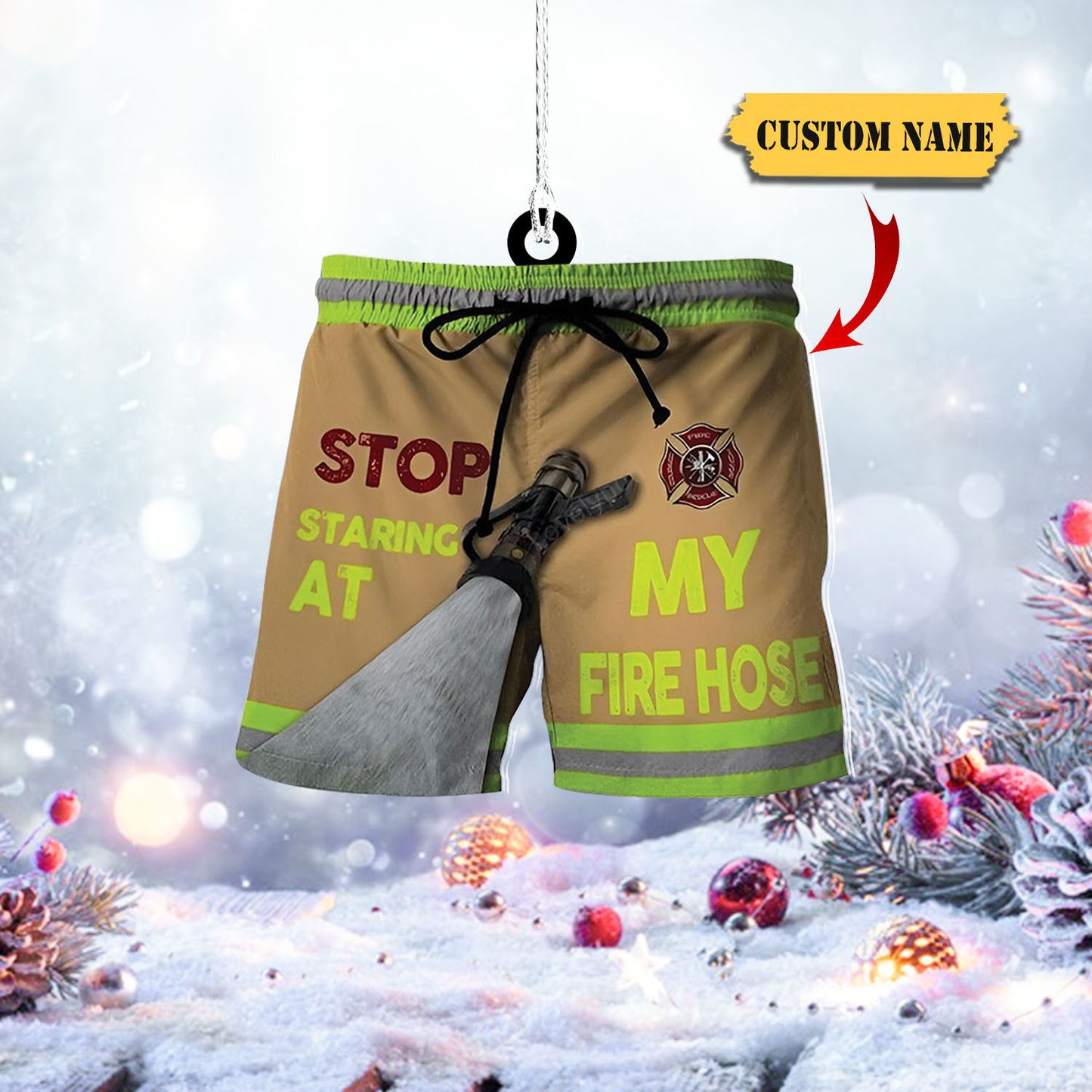 Ornáid Truncanna Snámh Pearsanta do Chomhraiceoirí Dóiteáin, Ornáid Cruthaithe na Nollag